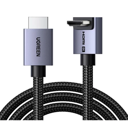 Dây HDMI 2.1 bé góc 90 Ugreen HD188 (Hỗ trợ 8K@60Hz)