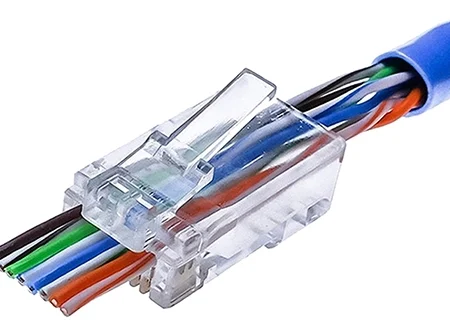 Đầu mạng RJ45 CAT6e Xuyên Thấu Veggieg V-E011 (100 cái, 8P8C)