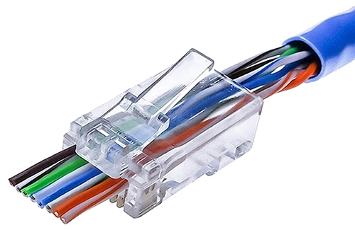 Đầu mạng RJ45 CAT6e Xuyên Thấu Veggieg V-E011 (100 cái, 8P8C)