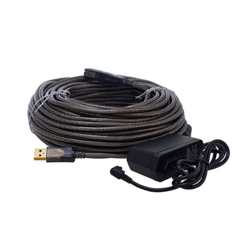 Cáp nối dài USB 2.0 Dtech DT-5042 (có IC, 480Mbps, 25m)