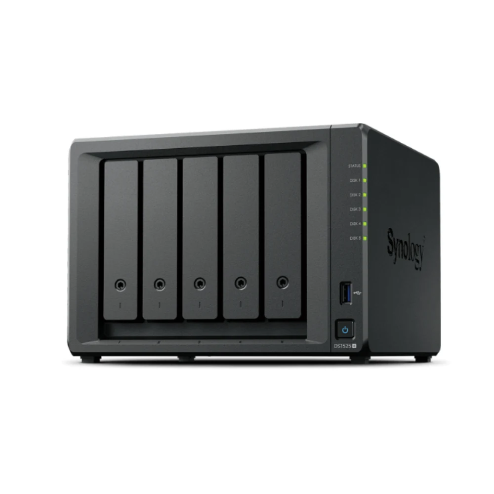 Synology DS1525neo+ NAS, 5 bays, factory 4GB RAM