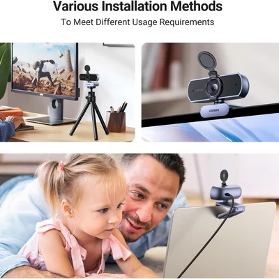 Webcam Ugreen 25442 (Full HD, tích hợp Micro)