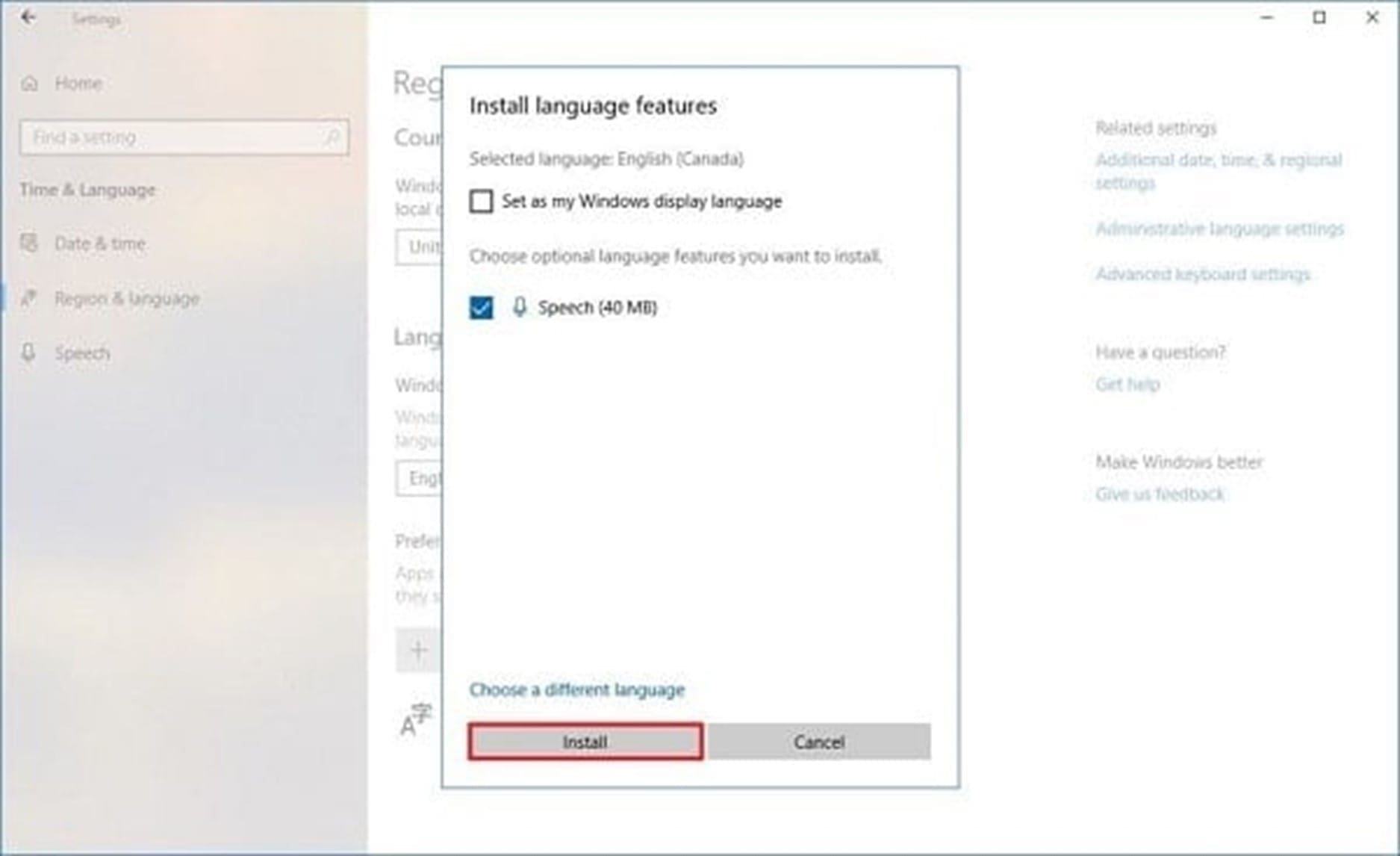 Cách thêm ngôn ngữ trên máy tính Windows 10