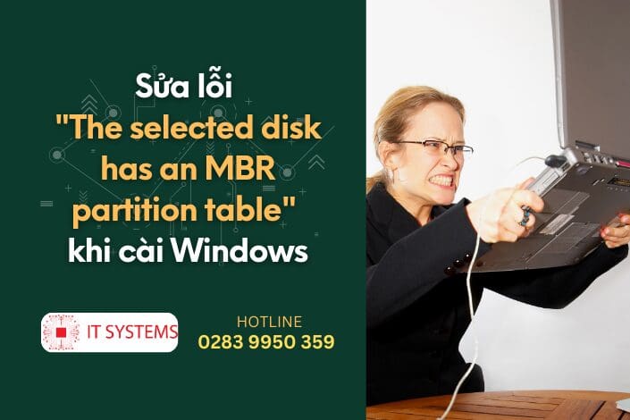 Sửa lỗi "The selected disk has an MBR partition table" khi cài Windows trong 5 giây
