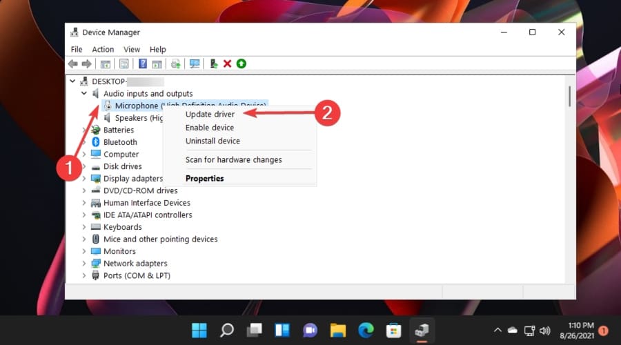 Dễ dàng sửa lỗi micro không hoạt động trong Windows 11