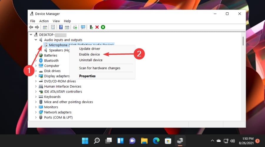 Dễ dàng sửa lỗi micro không hoạt động trong Windows 11
