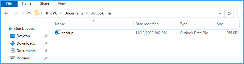 Thực hiện Backup và Restore Email trên Outlook