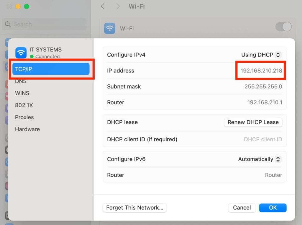 Hướng dẫn cách tìm địa chỉ IP trên macOS trong 5 giây 13 Hướng dẫn tìm địa chỉ Ip trên macOS bước 6