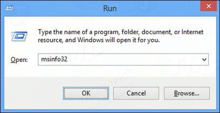 Hướng dẫn mở System Information trên Windows 10, 8.1, 7 6 Hướng dẫn mở System Information trên Windows 10, 8.1, 7