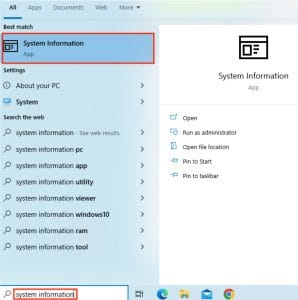 Hướng dẫn mở System Information trên Windows 10, 8.1, 7 4 Hướng dẫn mở System Information trên Windows 10, 8.1, 7