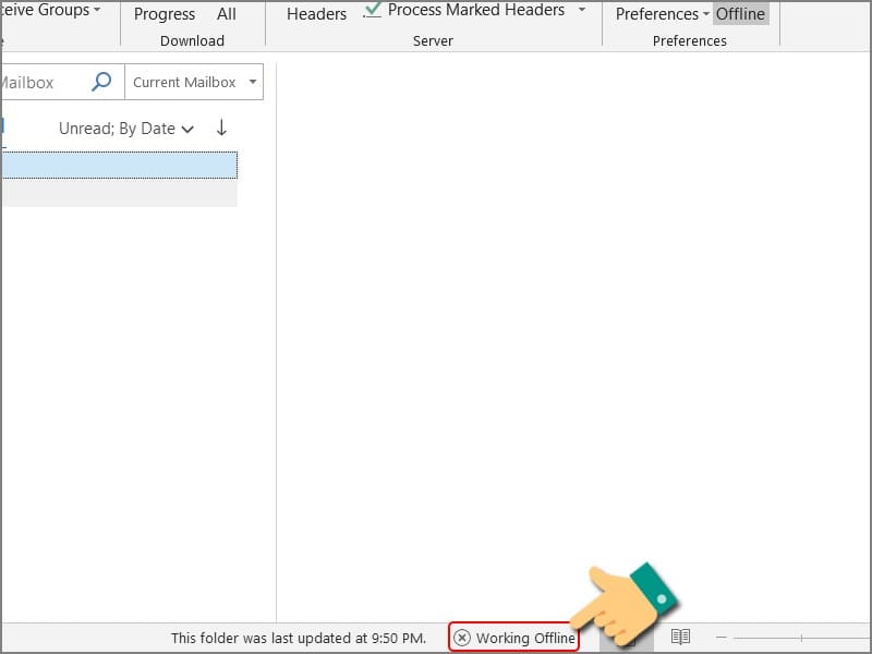 5 cách khắc phục sự cố lỗi Outlook không nhận được mail thành công 1 5 cách khắc phục sự cố lỗi Outlook không nhận được mail thành công