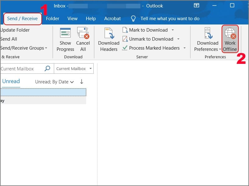 5 cách khắc phục sự cố lỗi Outlook không nhận được mail thành công 2 5 cách khắc phục sự cố lỗi Outlook không nhận được mail thành công