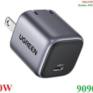 Củ sạc nhanh 20W 1 cổng USB Type-C Hỗ trợ QC4+, PD3.0 Ugreen 90902 cao cấp (EU)