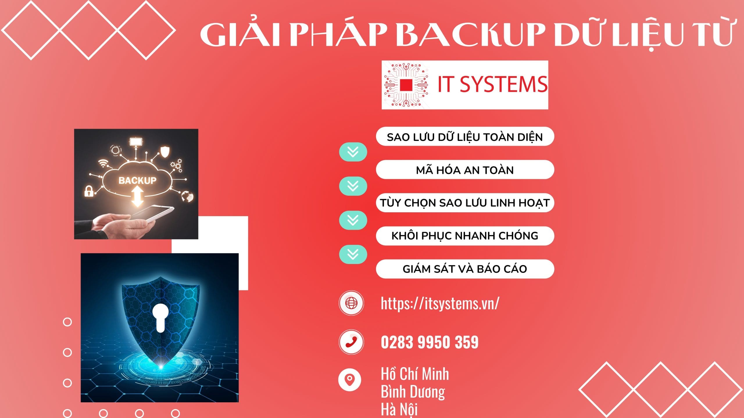 Giải pháp Backup dữ liệu toàn diện 3 Giải pháp Backup dữ liệu toàn diện