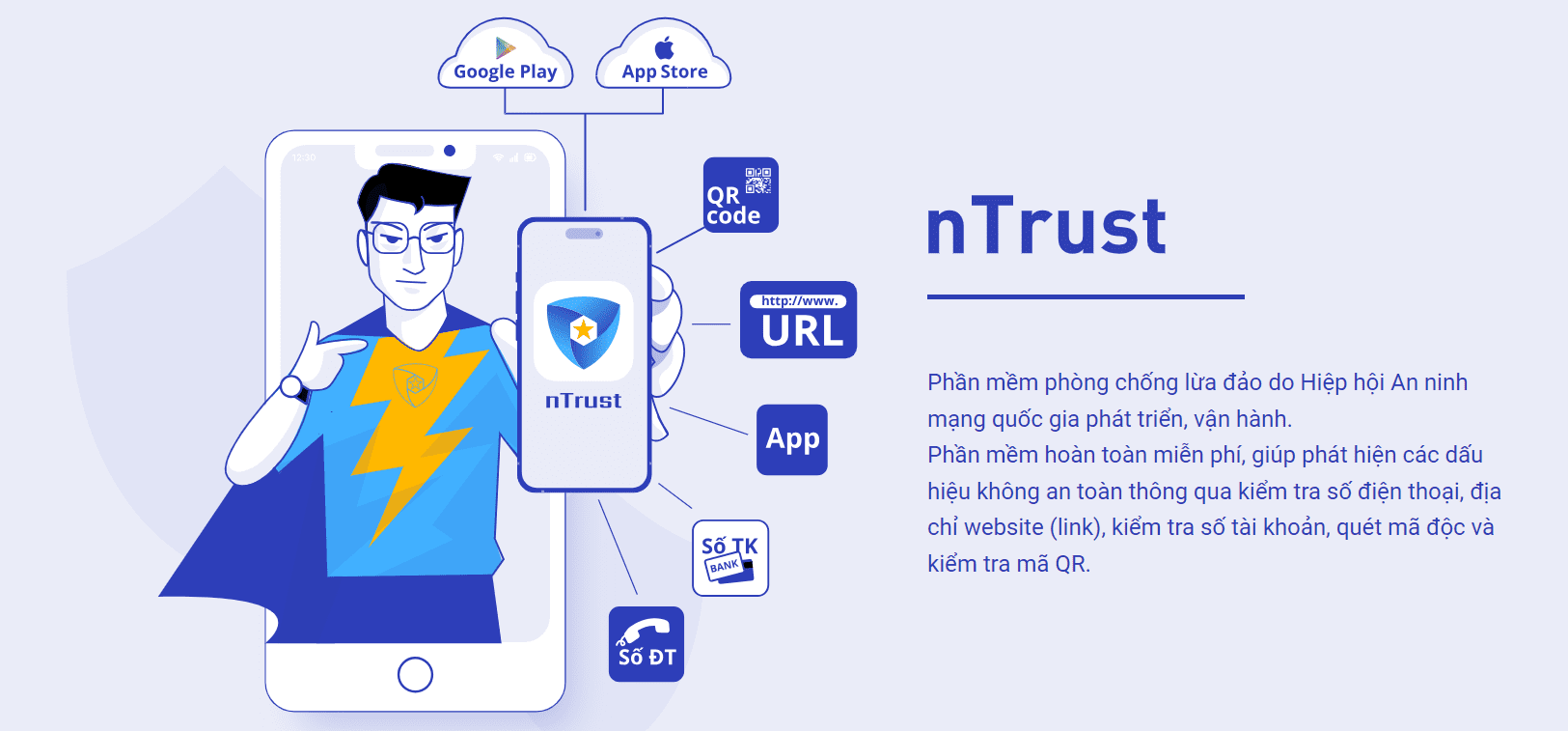 Các chức năng của phần mềm chống lừa đảo nTrust