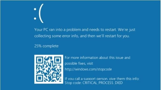 Lỗi Màn Hình Xanh (Blue Screen of Death - BSOD)