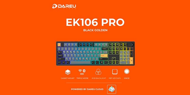Bàn phím cơ không dây Dareu EK106 Pro Triple Mode (Cloud Switch)