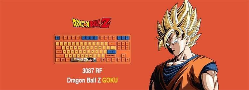 Bàn phím cơ TKL không dây AKKO 3087 RF Dragon Ball Z – Goku (Akko Sw V3)