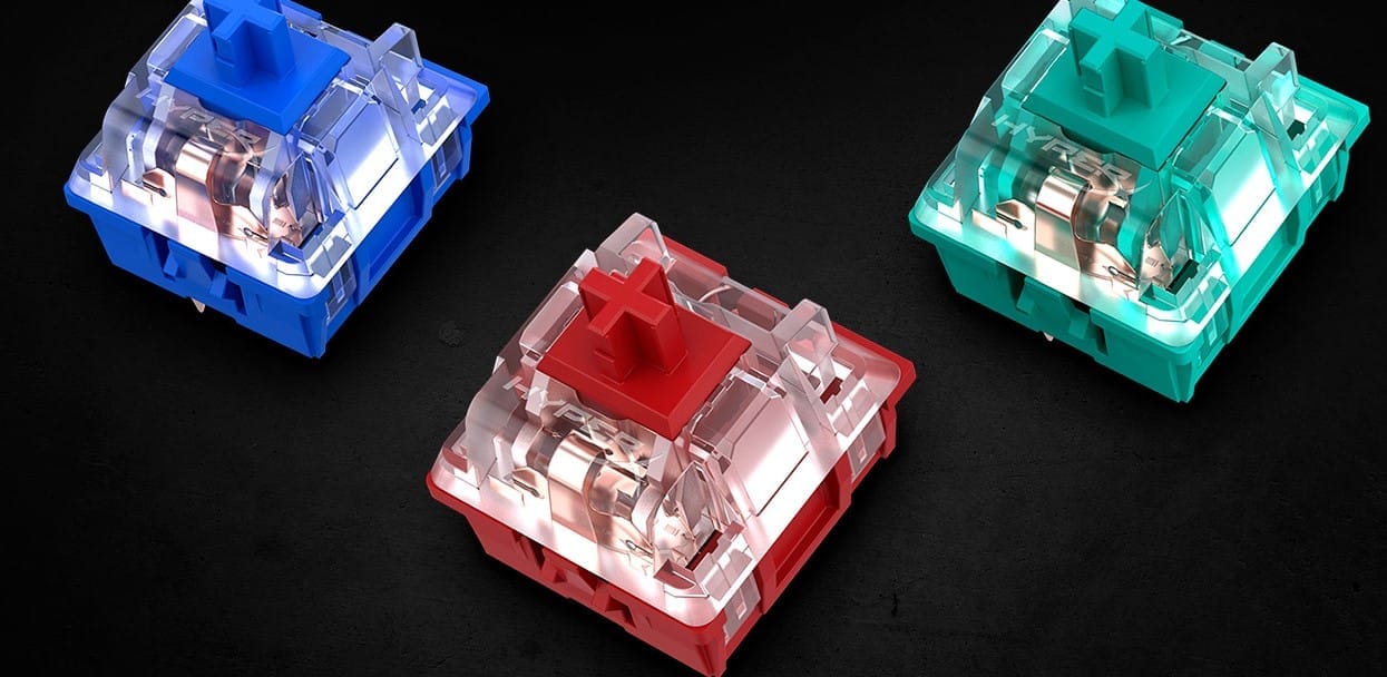 Bàn phím cơ HyperX Alloy Origins RGB HyperX Red/HyperX Aqua/HyperX Blue