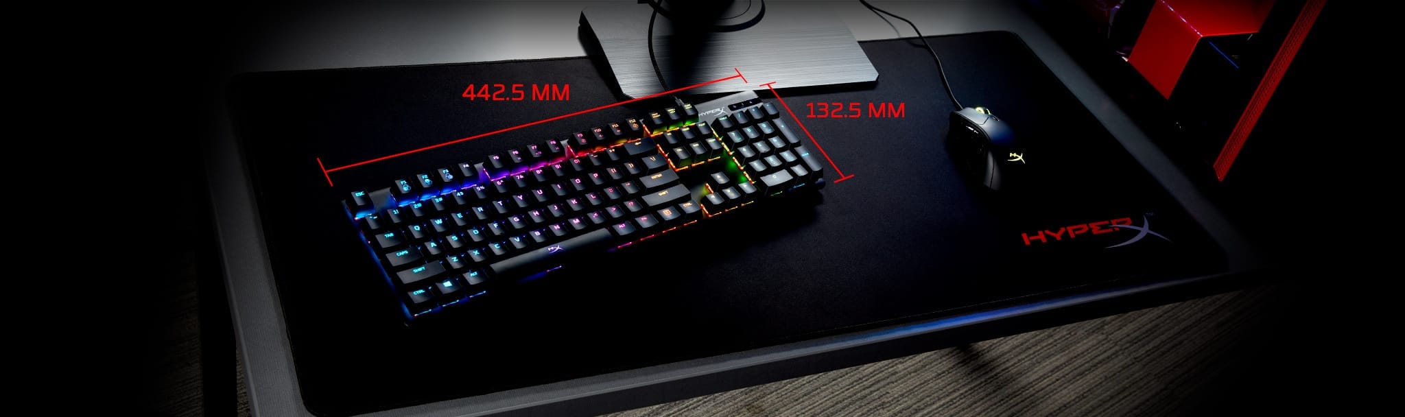 Bàn phím cơ HyperX Alloy Origins RGB HyperX Red/HyperX Aqua/HyperX Blue