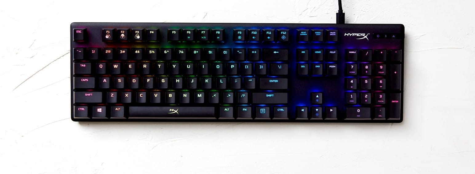Bàn phím cơ HyperX Alloy Origins RGB HyperX Red/HyperX Aqua/HyperX Blue
