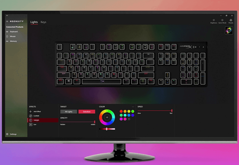 Bàn phím cơ HyperX Alloy Origins RGB HyperX Red/HyperX Aqua/HyperX Blue