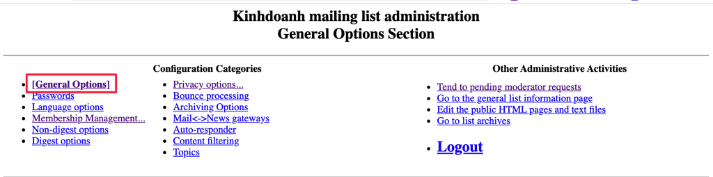 Hướng dẫn sử dụng Mailing Lists cPanel