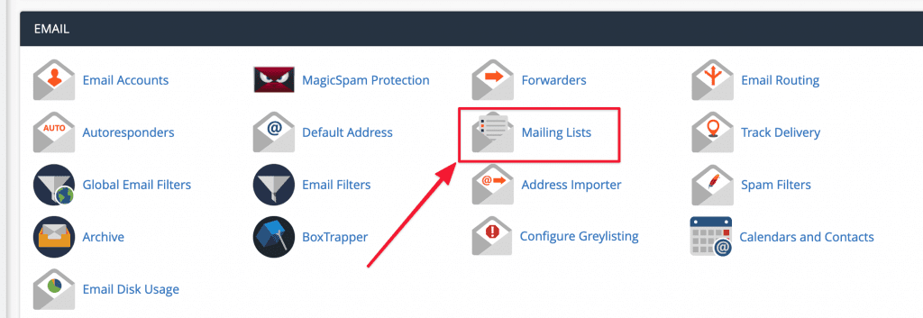 Hướng dẫn sử dụng Mailing Lists cPanel