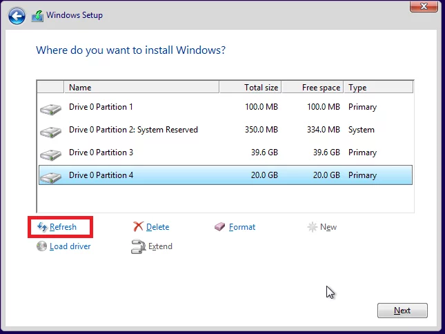 Sửa lỗi “The selected disk has an MBR partition table” khi cài Windows trong 5 giây