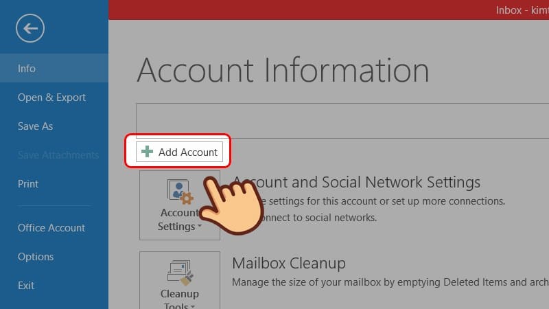 Cách thêm tài khoản Gmail vào Outlook trong 1 phút 2 Cách thêm tài khoản Gmail vào Outlook trong 1 phút