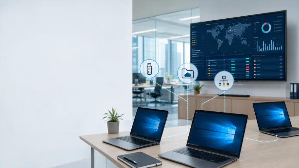 Phần mềm DLP endpoint giám sát USB, cloud sync và network share