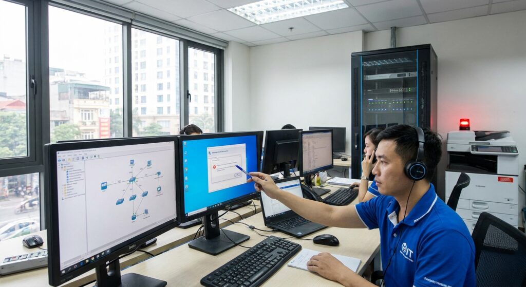 Lỗi kết nối máy in mạng: 4 sai lầm phổ biến dẫn đến downtime in ấn