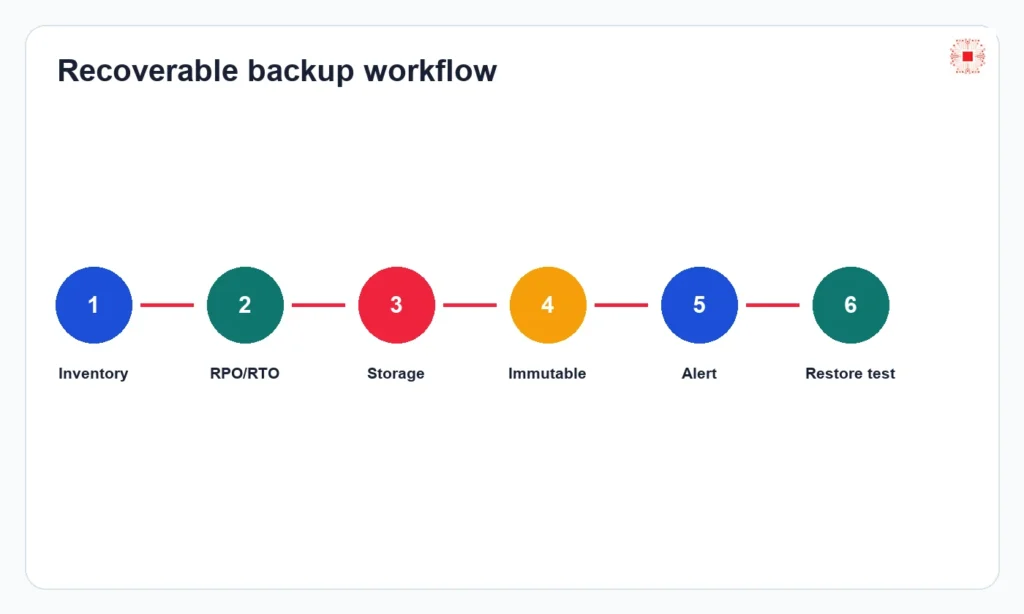 Recoverable backup workflow