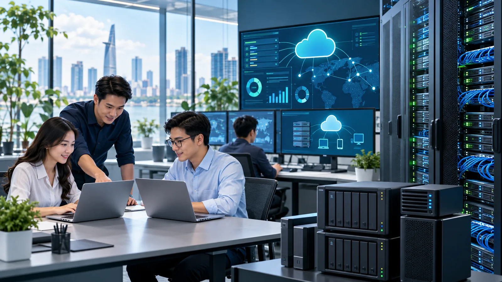 Hạ tầng cloud server email hosting backup và IT Store cho doanh nghiệp