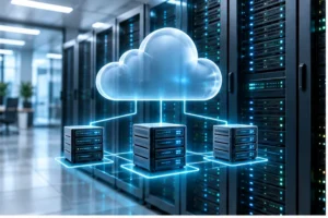 Cloud server VPS trong phòng máy chủ