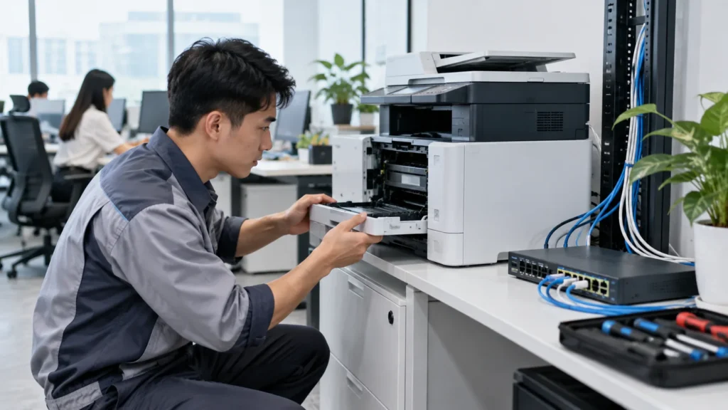 Kiểm tra máy in và mạng Wi-Fi văn phòng