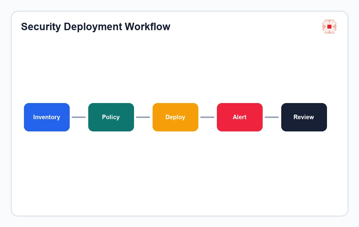 Can Microsoft Defender for Business Replace Traditional Antivirus? 2 Endpoint security deployment workflow