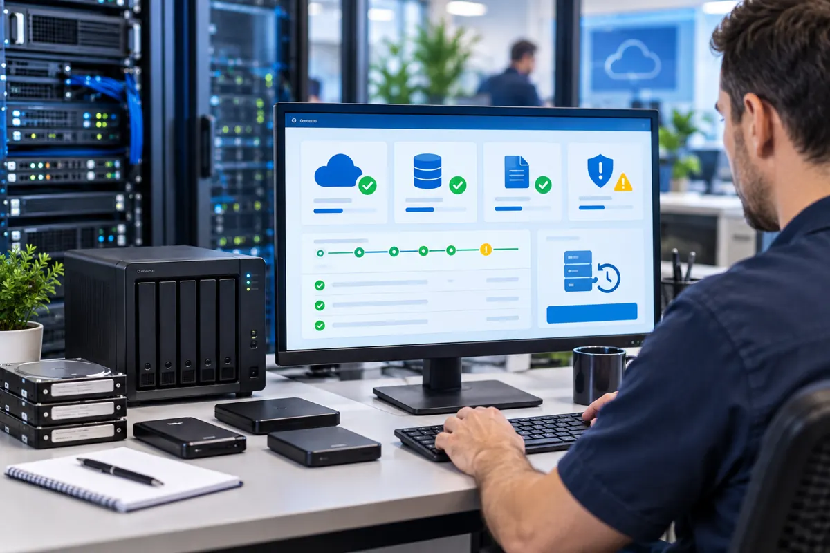 Backup evidence dashboard