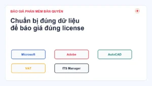 Báo giá phần mềm bản quyền cho doanh nghiệp cần chuẩn bị thông tin gì?