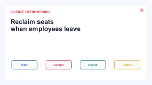 License Reclaim Process When an Employee Leaves