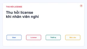 Quy trình thu hồi license khi nhân viên nghỉ việc