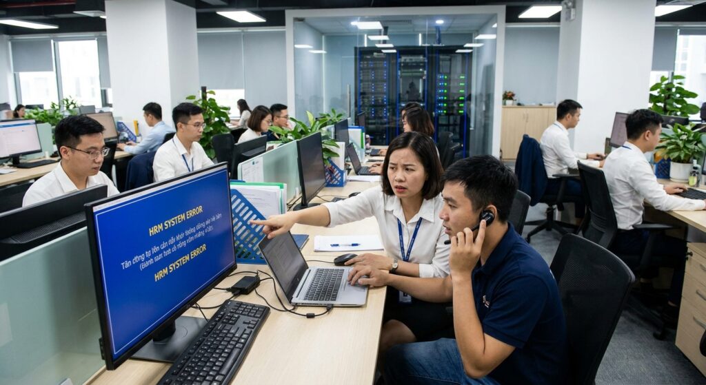 Lỗi phần mềm HRM: Insight chi phí downtime và sai sót nhân sự